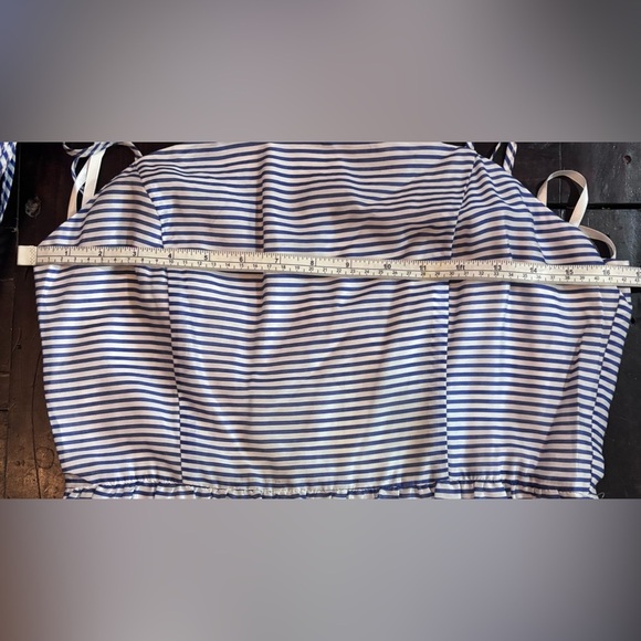 Blue and White Striped Maxi Dress Size 10 NWT Gianni Bini - Picture 14 of 15